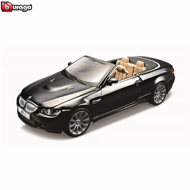 Bburago 1:32 BMW M3 черный Кабриолет модель автомобиля из сплава плексиглас пылезащитный