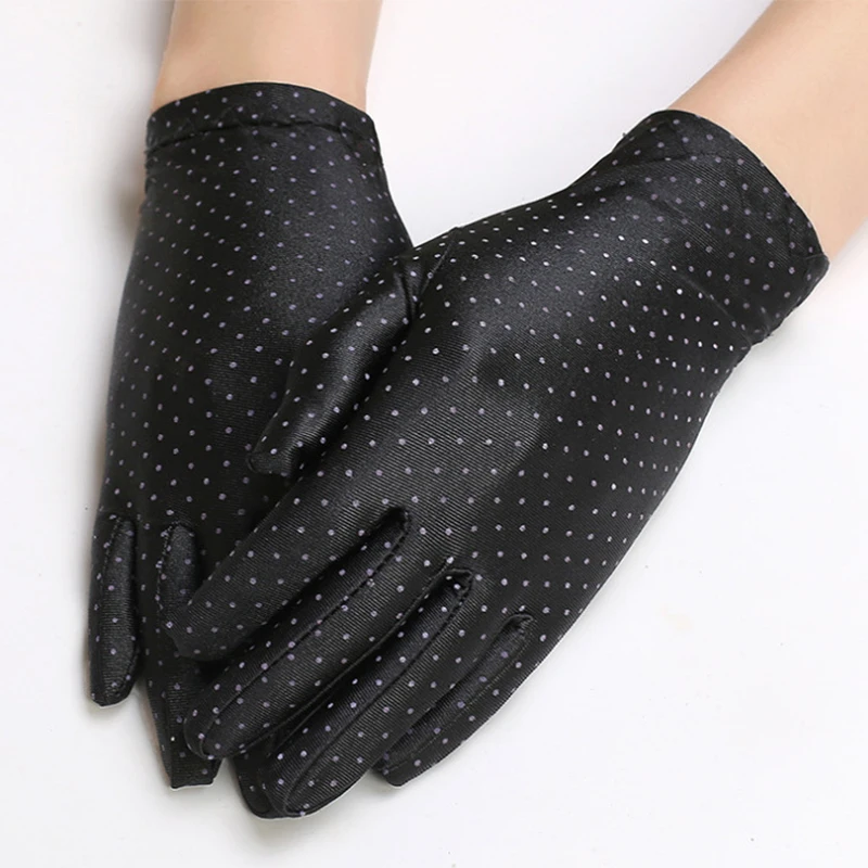 Fashion 1 Pair Spring Summer Spandex Gloves Men Black White Etiquette Thin Stretch Gloves Dance Tight White Jewelry Gloves best men's leather gloves for winter Gloves & Mittens