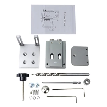 

Pocket Hole Screw Jig Kit Tool Woodworking Drill Heavy Duty Wood Joint Tool
