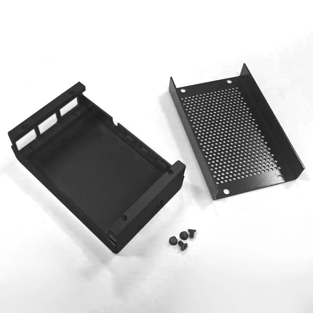 Для Raspberry Pi 4 Модель B корпус из сплава черная профессиональная Палетка для Raspberry Pi 4 Модель B с сетчатым отверстием