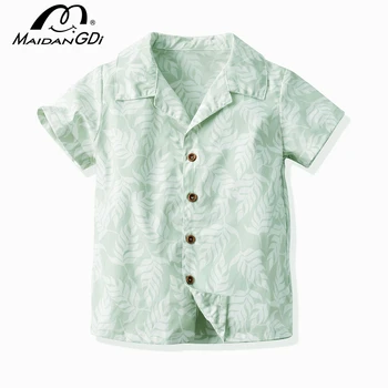 

MAIDANGDI Boys Short Sleeve Shirt New 2020 Summer Children Clothes White Blouse Casual Fashion Camisa Kids Tops Age 2 4 6 8 Year