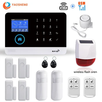 

2020 Wireless GSM WIFI Home Burglar Security Alarm System With LCD Touch Keyboard Smart Home Kit English,Russian,Spanish Voice