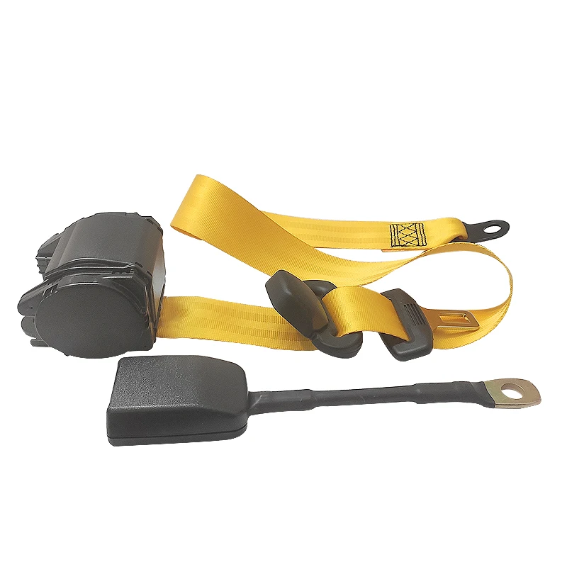New yellow 3 Point cinture di sicurezza cinture di sicurezza per auto cintura di sicurezza cintura di sicurezza cintura di giro automatica - Image 2