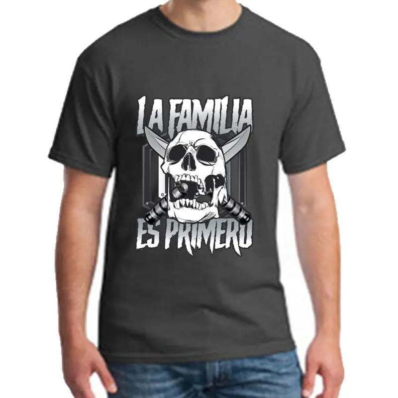 

Cute Mexico La Familia Skull t shirt XXXL 4Xl 66XL Casual men clothes 2025 Knitted men t shirt tee