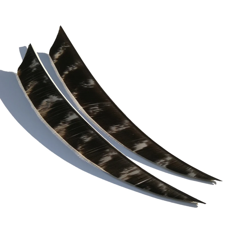 50 шт. 5 дюймов стрельба из лука Турция перо правые крылья односторонняя настоящая Флетчинг для наружного применения для упражнений в охоте деревянные стрелы аксессуары