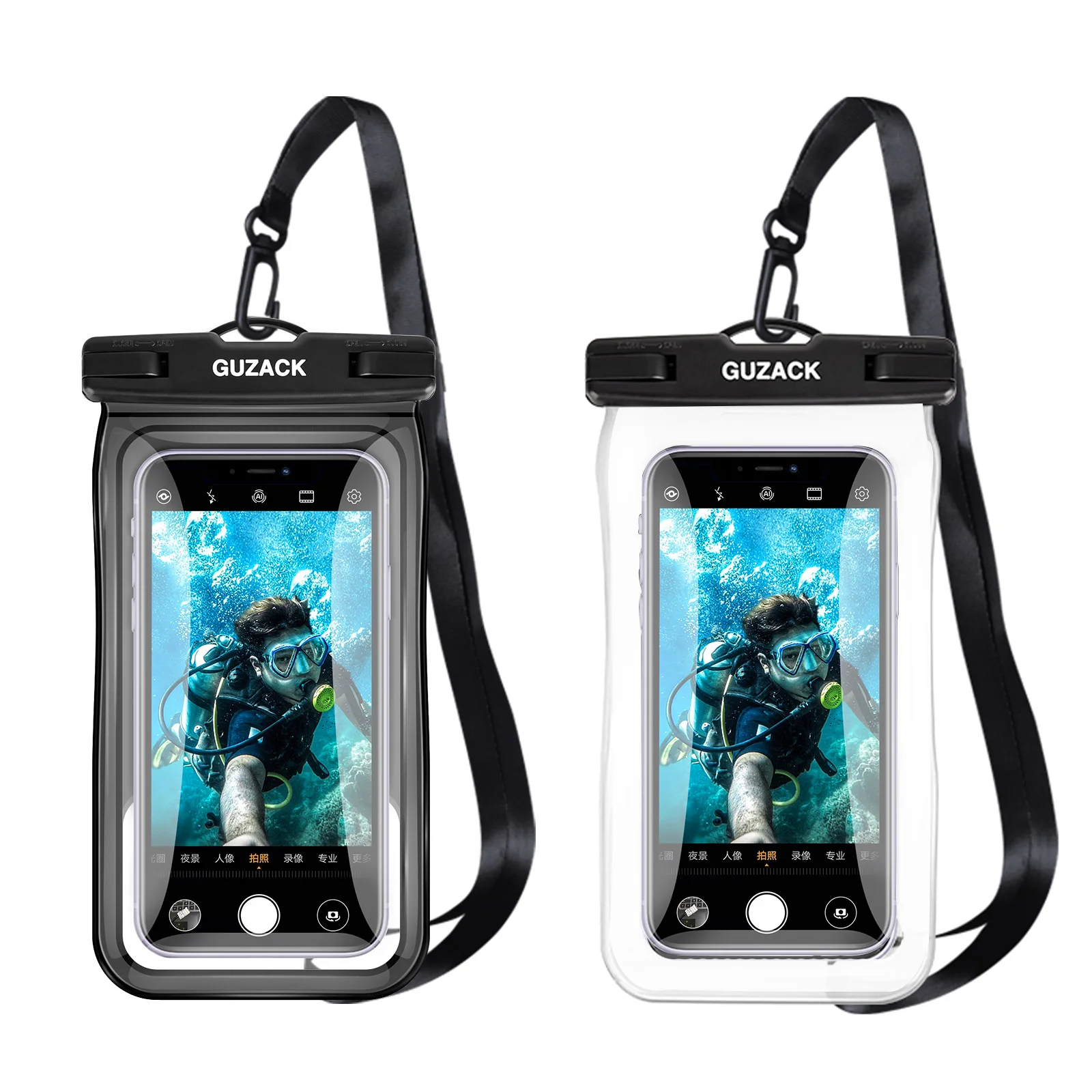 Bolsa de aire flotante para teléfono móvil, funda impermeable con vista completa para iPhone 12 Pro Max 11 Xs Max XR Samsung S21 S20 S10 Plus, 2 uds.