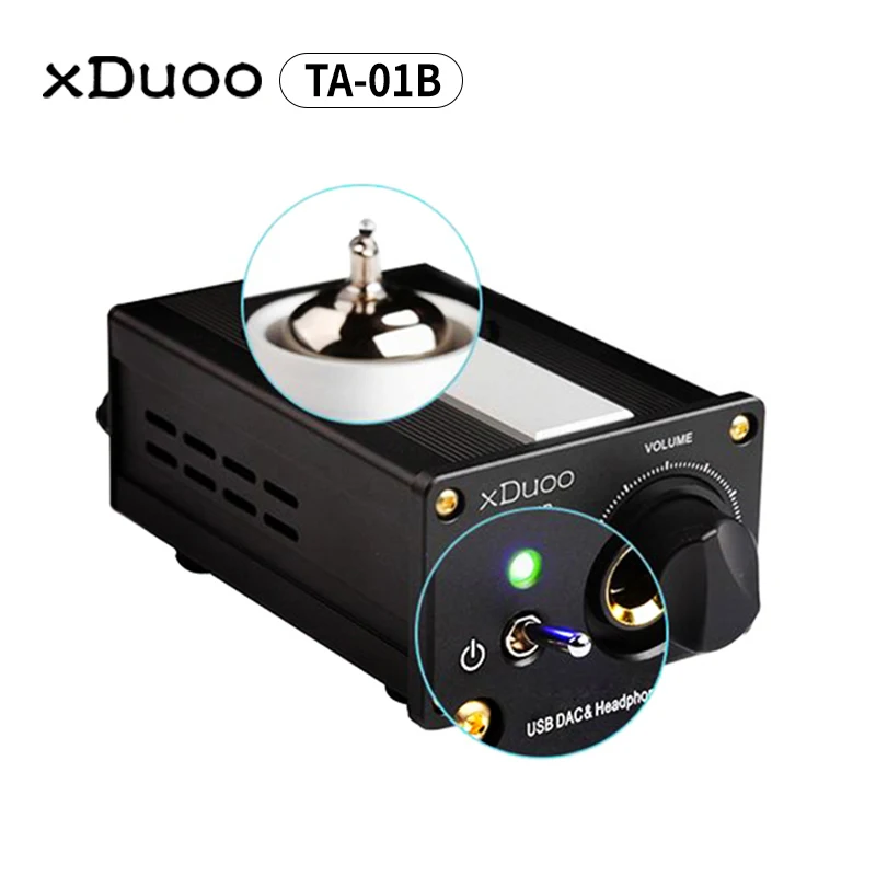 XDUOO TA 01B 12AU7 ламповый усилитель высокопроизводительный Hi Fi USB DAC для