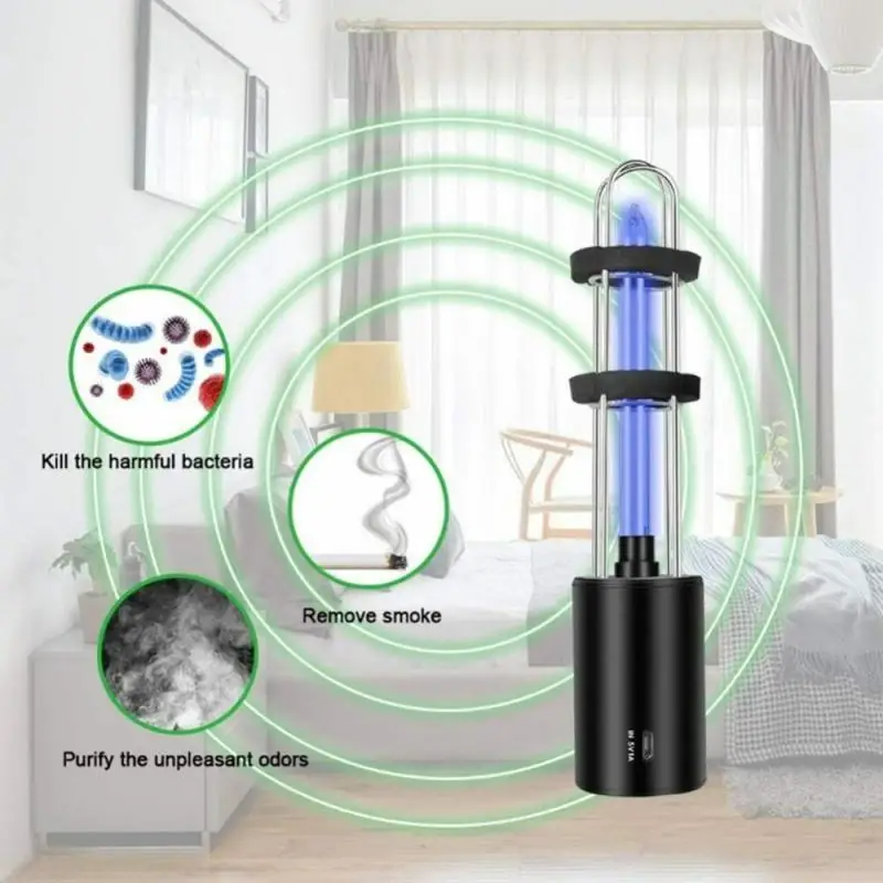 

Portable UV Disinfection Lamp UVC Ozone Germicidal Mite Lig Rechargeable 5W Bactericidal Lamp Ozone Sterilizer Mites Lights