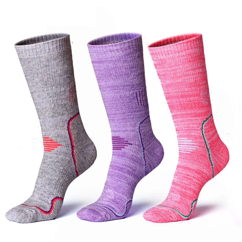 Men Women Winter Cotton Outdoor Thermal Sports Socks For Camping Hiking Ski Snowboard Skateboard Cycling Trekking Thermosocks