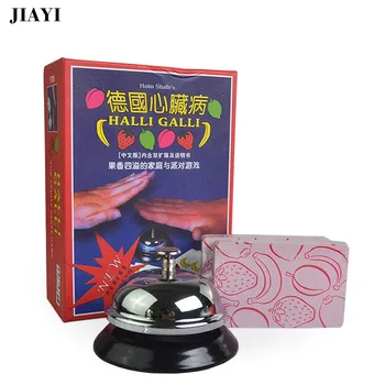

JIAYI Halli Galli cards board game Playing Card Fruity Extreme Version With Metal Bell Table Game For Family Party Indoor Games