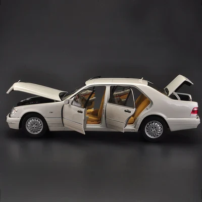 1:18 литая модель для Norev W140 S320 1997 классический седан Игрушечная машина из сплава миниатюрная коллекция подарок S600 S500 - Цвет: White