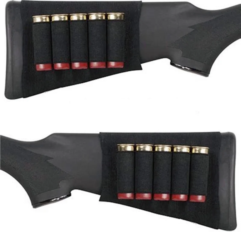 

Airsoft Rifle Buttstock Shell Holder Carrier Tactical Ammo Pouches Hunting Accessories Military Gun Bullet Bandolier Pouch Bag