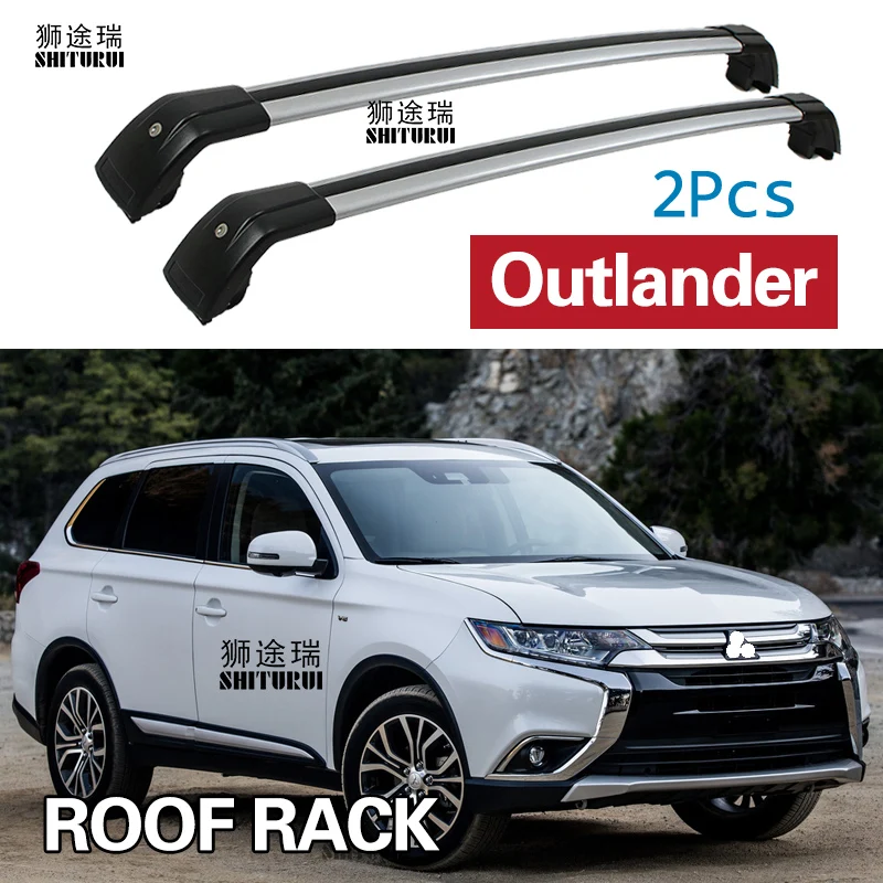 2 шт. Крыши Баров для Mitsubishi Outlander /PHEV SUV 2012 2020 алюминиевый сплав боковые полосы