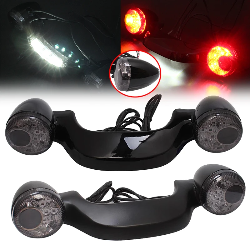 

1PCS Motorcycle Rear Brake Light Turn Signal For Harley Street Road Glide 2010-2017 Bullet LED Bar Lamp