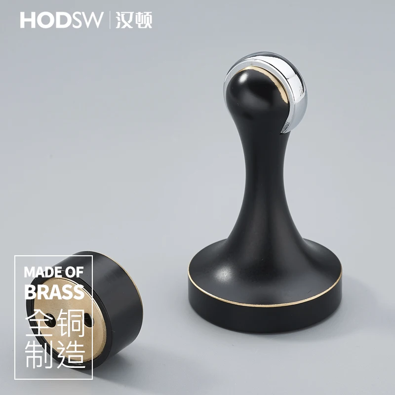 Brass door stop strong magnetic door keeps bumper simple style high quality electroplated stopper