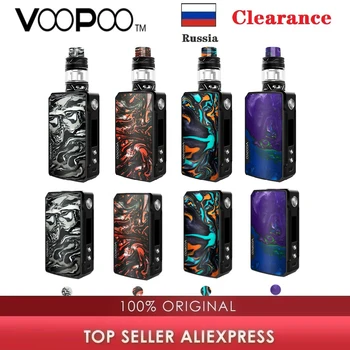 

Russia Clearance Voopoo Drag 2 TC Kit with 177W Voopoo Drag 2 Box MOD & 5ML Uforce T2 SubOhm Tank Vaporizer Vape Kit E-cig Mod