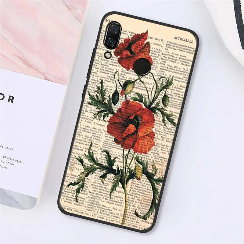 Book Art Vintage print of Flowering 