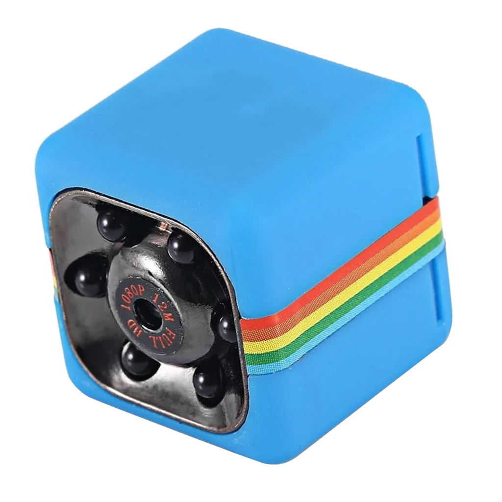 SQ11 1080P Мини Автомобильный DV DVR камера тире камера ИК ночного видения Видеокамера движения DVR микро Спорт - Цвет: Blue 2.20 x 2.20 x