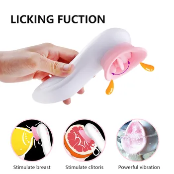 Powerful Clit Sucker Vibrator Oral Sex Vibrator Tongue Vibrating Nipple Sucking Blowjob Vagina Clitoris Stimulator Sex Toys 2