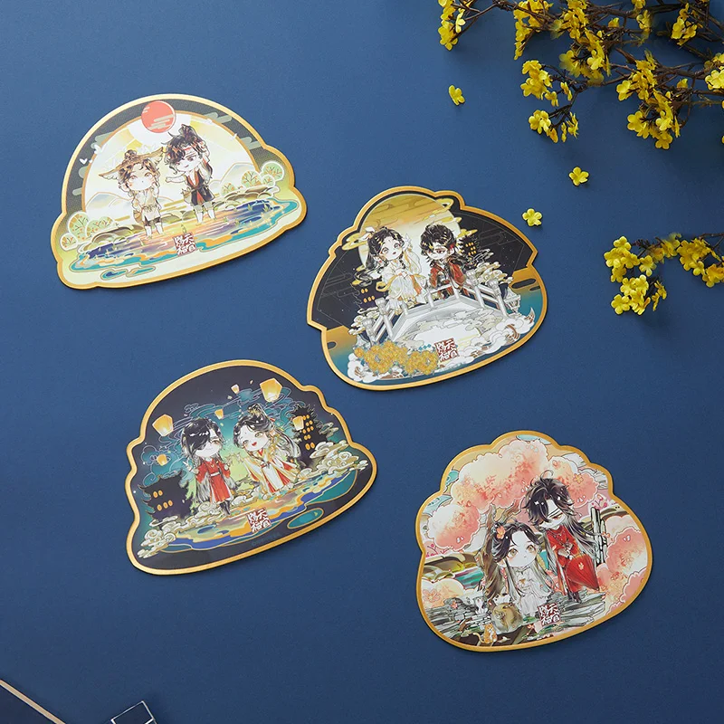 Heaven Officials Blessing  Special-Shaped Painting Picture Color Paper Collection Card Tian Guan Ci Fu Painting Card