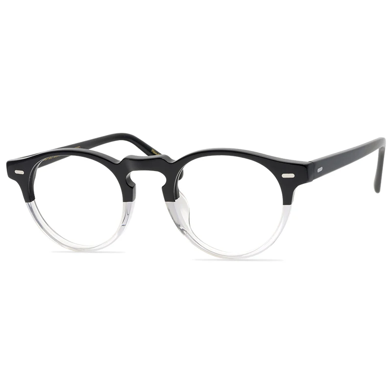 

College style round frame unisex can be compatible with optical lenses