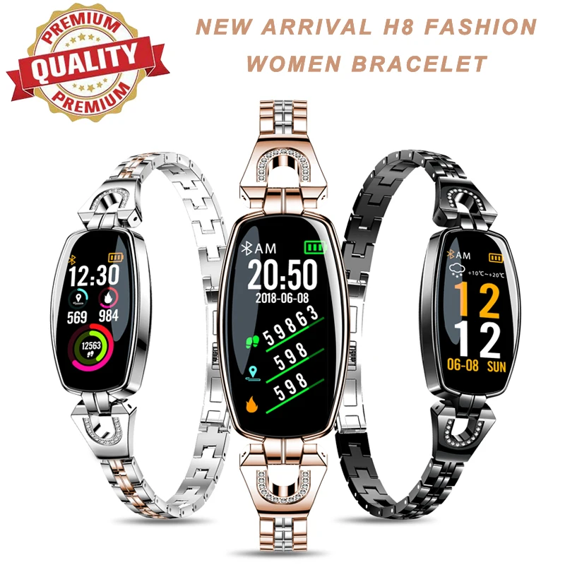 

Women Smart Bracelet Heart Rate Blood Pressure Detection Smart Wristband IP67 Waterproof Call SMS Reminders Sport Smartwatch