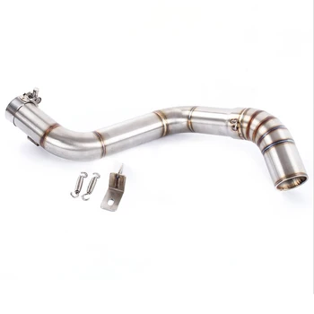 

Motorcycle Exhaust Middle Pipe Round Muffler for DUKE125 DUKE 200 DUKE 250 DUKE 390 2012-2016 Link Pipe