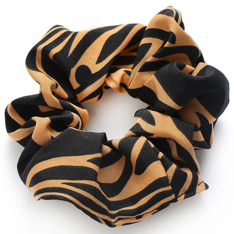Женский шарф для волос с леопардовым принтом, эластичная лента для волос в богемном стиле, бант для волос, резиновые веревки, аксессуары для волос для девочек - Цвет: 1