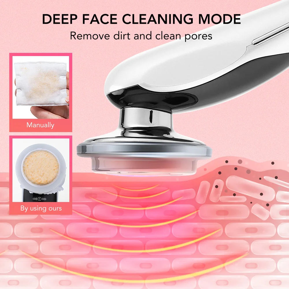 7 in 1 Face Lift Devices RF Microcurrent Skin Rejuvenation Facial Massager Light Therapy Anti Aging Wrinkle Beauty Apparatus 2