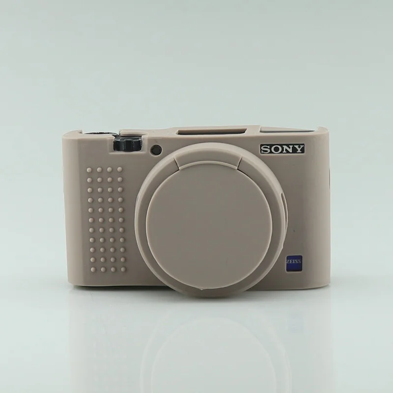 Мягкий силиконовый чехол для камеры sony RX100 III RX100 IV RX100 V VI RX100 VII резиновый защитный чехол для корпуса сумка чехол для камеры - Цвет: Grey