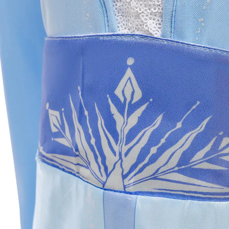 Girls Dress Princess Costume Elsa Dresses For Girls Princess Party Elsa Costume Snow Queen 2 Cosplay Elza Vestidos Hair Accessory Set Halloween Girls Clothes