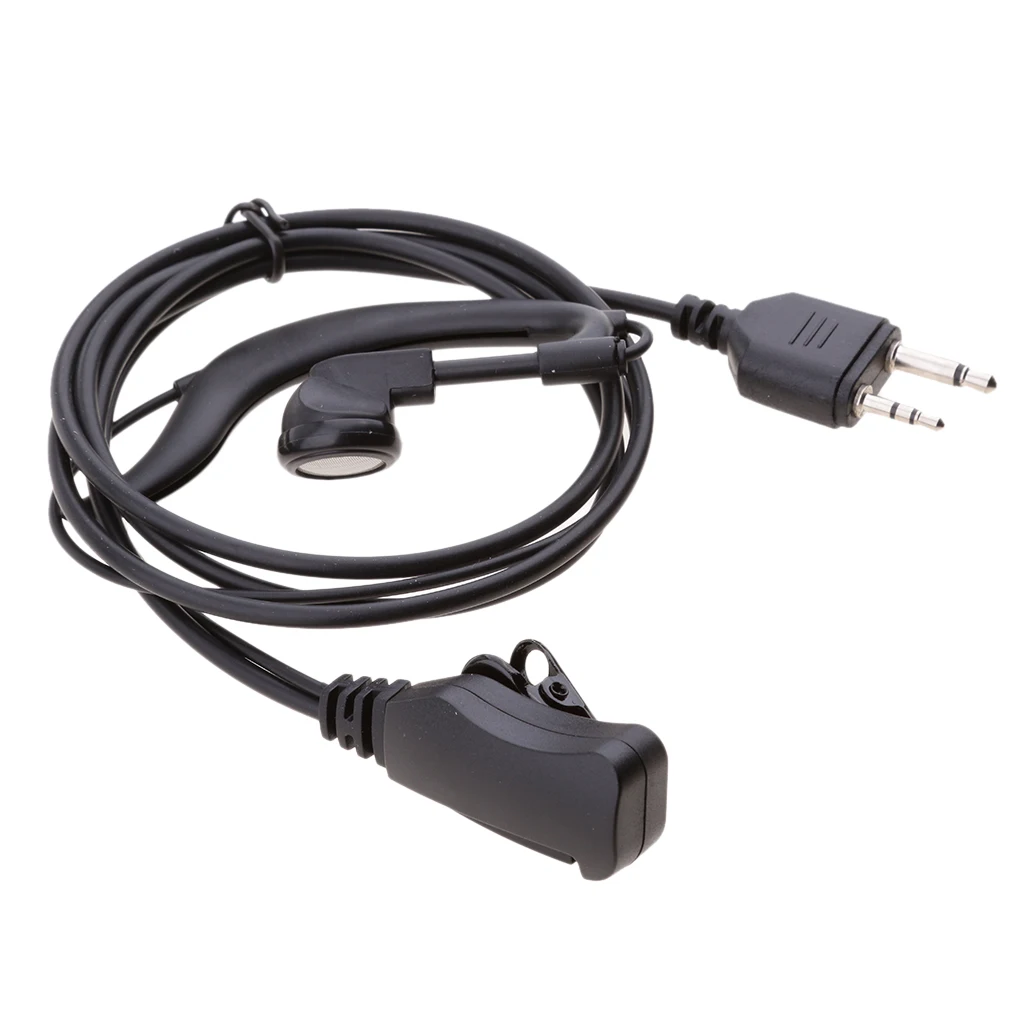Two Way Radio G Shape Clip-Ear Headset Earpiece With PTT For Midland GXT400