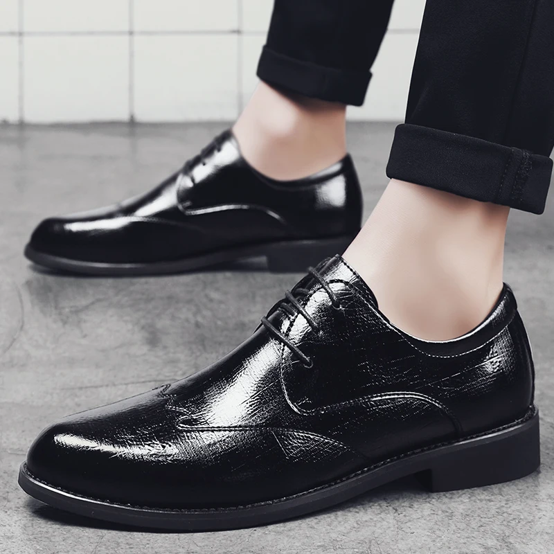 

Best Selling Casual Shoes Mens Anti Slip Leather Shoes Men Comfortable Luxury Brand Men Shoe Good Quality Fashion Men Shoe Black