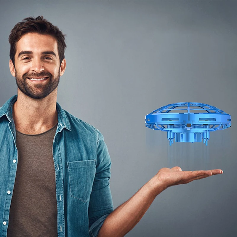 Мини летающий НЛО RC droneFlayaball индукционный Квадрокоптер Дрон детские игрушки Infraed