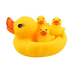 Маленькая Желтая резиновая утка игрушка сжимаемое звучание даблинга игрушка для купания игра в воду детская игрушка
