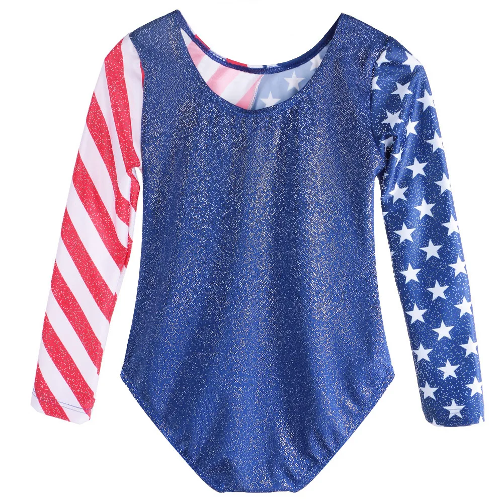 BAOHULU гимнастическое трико для девочек, с длинными рукавами, со ...