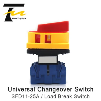 

Wavetopsign SFD11-25A 3P Load Break Switch Power Transfer Cut Off Switch Rotation Main Control Isolation