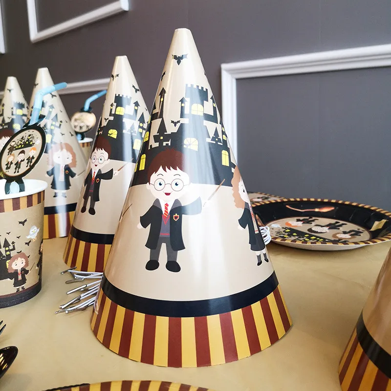 Одноразовая посуда Волшебные Детские тематические тарелки чашки соломинки скатерть для волшебного дня рождения украшение любимый детский ASD166