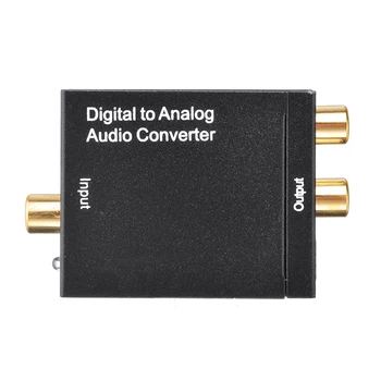 

Mini Digital to Analog Audio Converter Toslink Coaxial Optical Fiber Digital to Analog Audio RCA L/R Converter Decoder +Cable