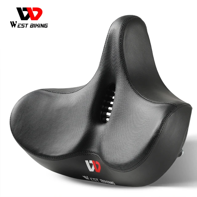 WEST BIKING-sillín ergonómico para bicicleta de larga distancia, cómodo  asiento para bicicleta de montaña, cojín grueso - AliExpress