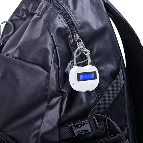 스마트 타임 락 LCD 디스플레이 타임 락 다기능 여행 전자 타이머, 방수 USB 충전식 임시 타이머 자물쇠 5