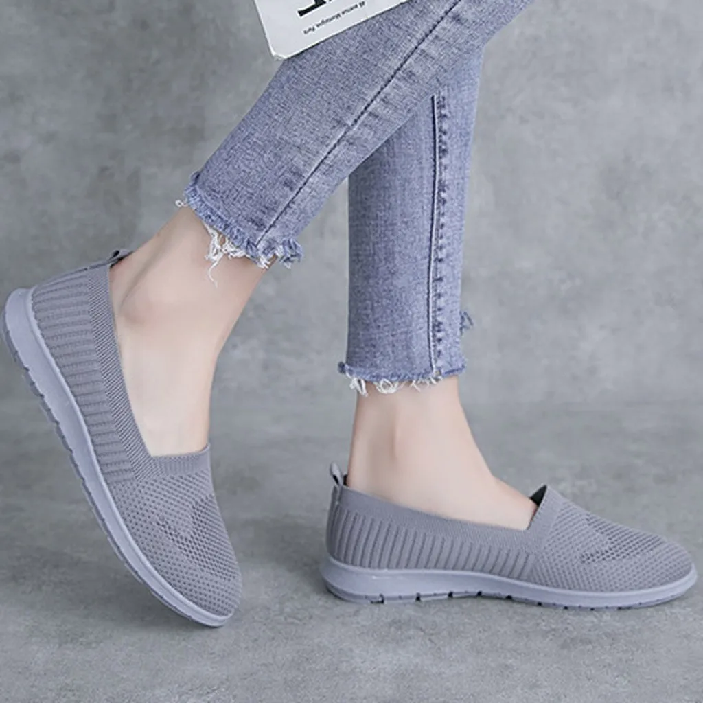 

Breathable Flats Shoes Women's Summer Autumn Boat Shoes 2019 Lady Shallow Shoes Lightweight Woven Loafers Casual Flat Shoes
