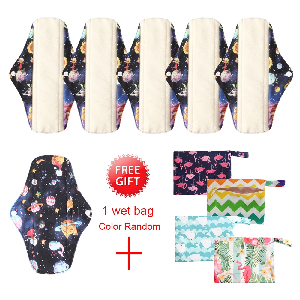 Ohbabyka Menstrual Pads Reusable Sanitary Pads Lady Organic Bamboo