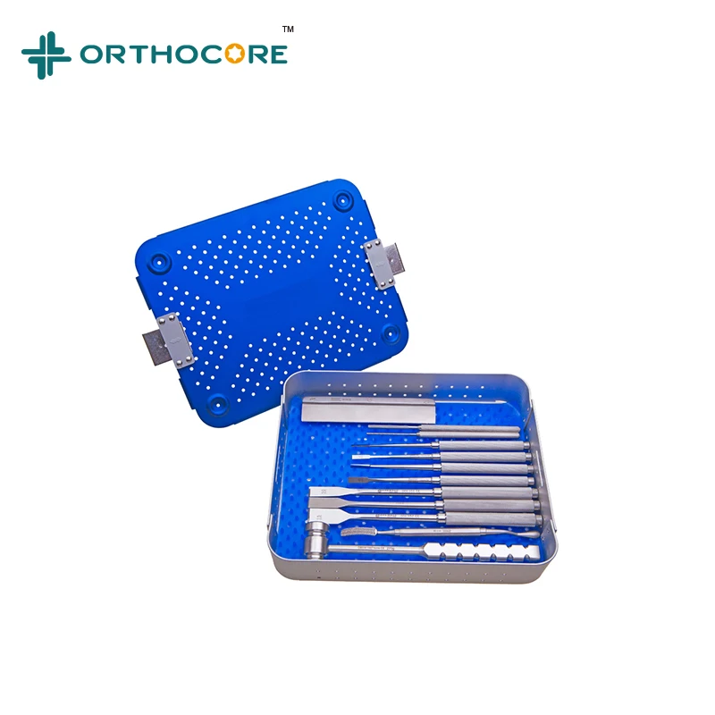 Juego de instrumentos ortopédicos de Trochlea veterinaria, sulcoplastia Rectangular
