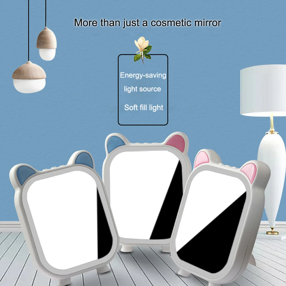 

Best Hot Sale Cosmetic Makeup Mirror Bluetooth Speaker LED Light Music Multi-function Creative Lamp TK-ing