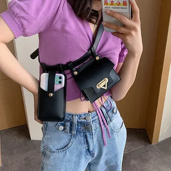

New Female Design Waist Bag PU Leather Fanny Pack For Women 2020 Travel Belt Bag Waist Packs Female Phone Purses Lady Chest Bags