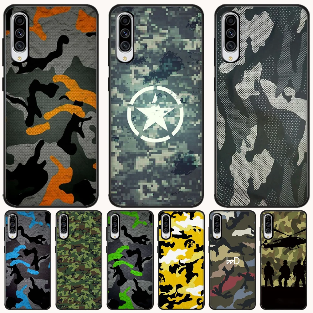 ByLoving Camo военный армейский Чехол черный мягкий чехол для телефона Samsung A6 6S 6Plus 7 720 750