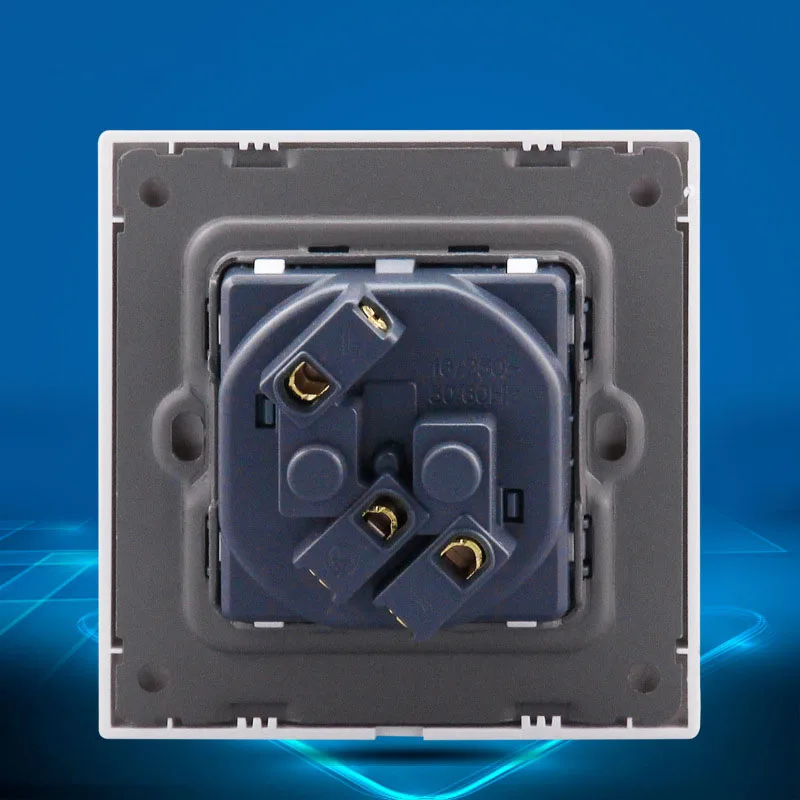 Французский стандарт трехполюсная 16А настенная розетка с защитной дверью 86 Тип