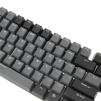 

Dolch Black Gray Mixed Thick PBT 108 Keycaps OEM Cherry Profile ANSI Layout Bi-Color Injection Over Molding Keycap R9JB