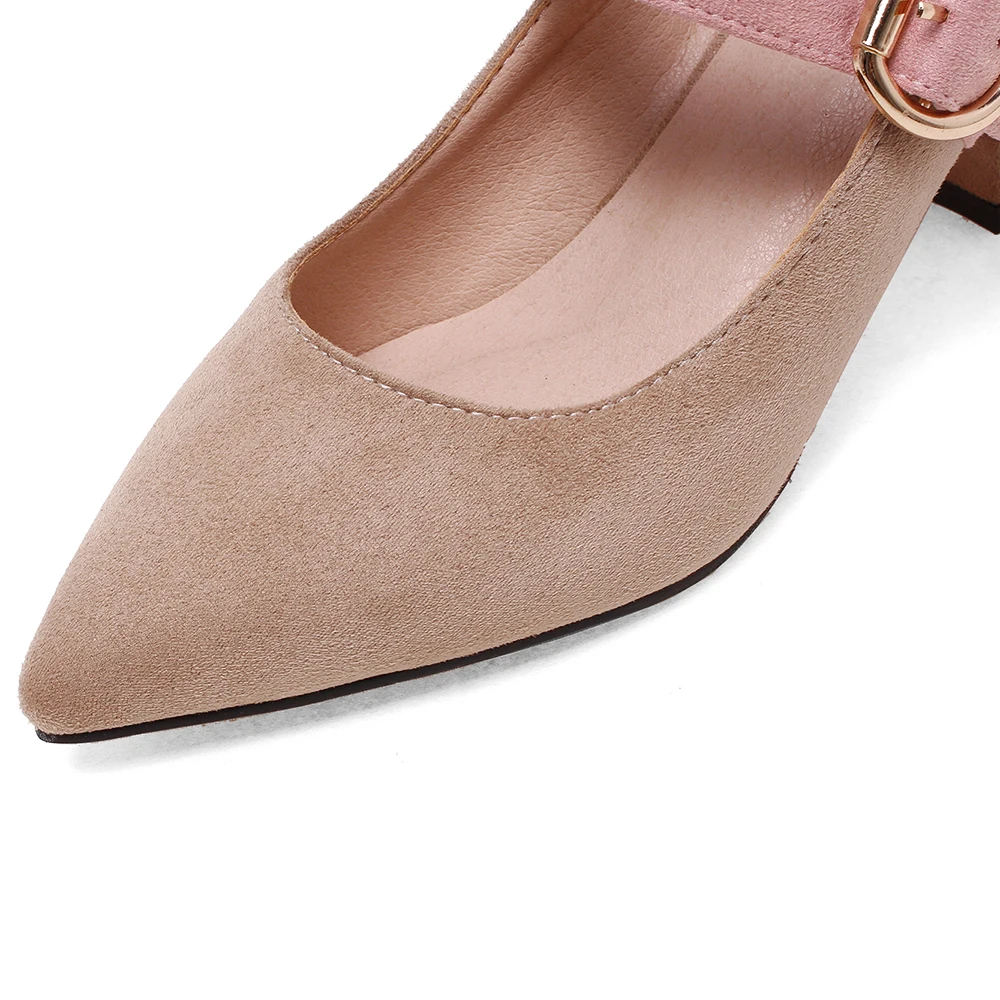 Zapatos Mujer/женские туфли лодочки женская обувь на толстом каблуке с ремешком